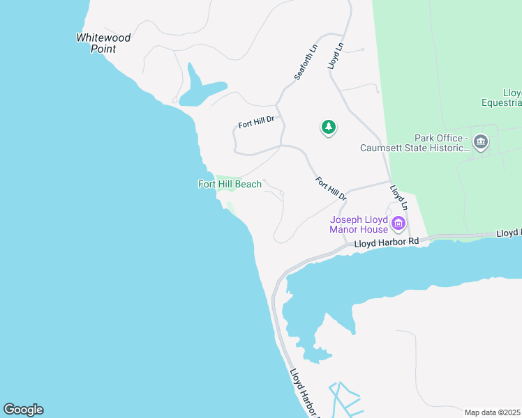 map of restaurants, bars, coffee shops, grocery stores, and more near 19 Count Rumford Lane in Lloyd Harbor