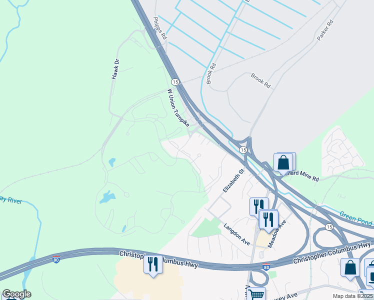 map of restaurants, bars, coffee shops, grocery stores, and more near 21101 Spurce Drive in Wharton