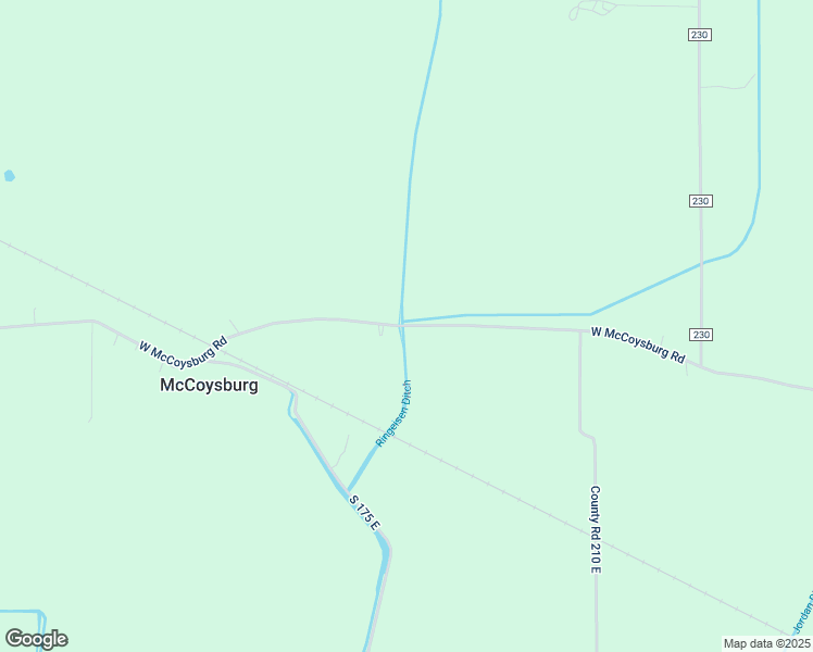 map of restaurants, bars, coffee shops, grocery stores, and more near 1877 East McCoysburg Road in Rensselaer