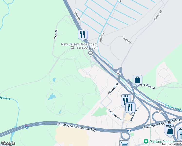 map of restaurants, bars, coffee shops, grocery stores, and more near 21101 Spurce Drive in Wharton