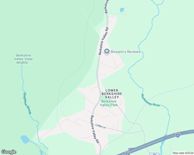 map of restaurants, bars, coffee shops, grocery stores, and more near 322 Berkshire Valley Road in Wharton