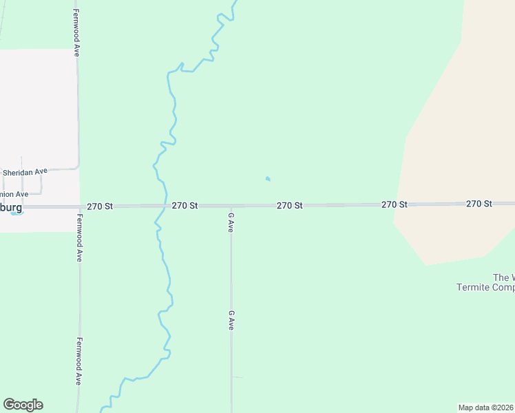 map of restaurants, bars, coffee shops, grocery stores, and more near 1710 270 Street in Red Oak