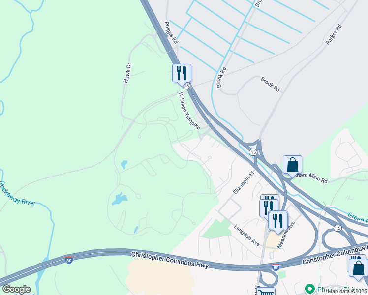 map of restaurants, bars, coffee shops, grocery stores, and more near 21101 Spurce Drive in Wharton