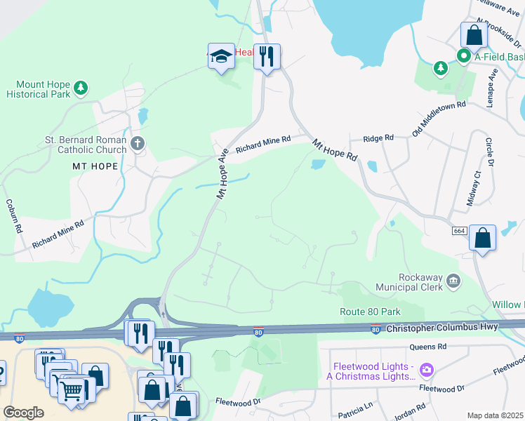 map of restaurants, bars, coffee shops, grocery stores, and more near 6204 Veterans Drive in Wharton