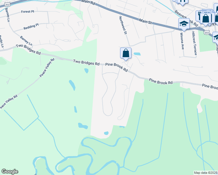 map of restaurants, bars, coffee shops, grocery stores, and more near 38 Gettysburg Way in Lincoln Park