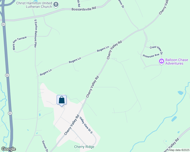 map of restaurants, bars, coffee shops, grocery stores, and more near 5613 Cherry Valley Road in Saylorsburg