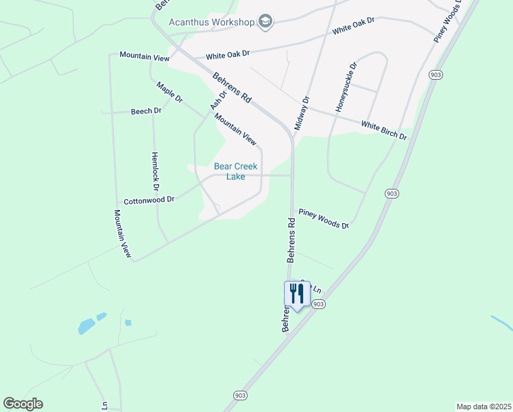 map of restaurants, bars, coffee shops, grocery stores, and more near 75 Mountain View in Jim Thorpe