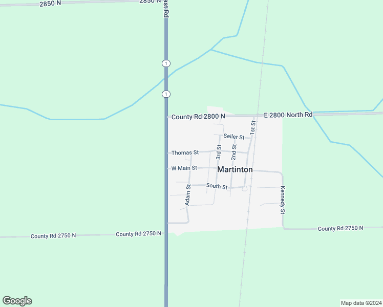 map of restaurants, bars, coffee shops, grocery stores, and more near 109 Adam Street in Martinton