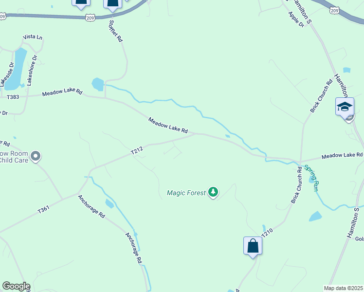 map of restaurants, bars, coffee shops, grocery stores, and more near 415 Arlington Way in Sciota
