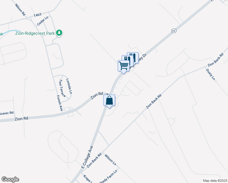 map of restaurants, bars, coffee shops, grocery stores, and more near 101-213 Riverstone Lane in Bellefonte