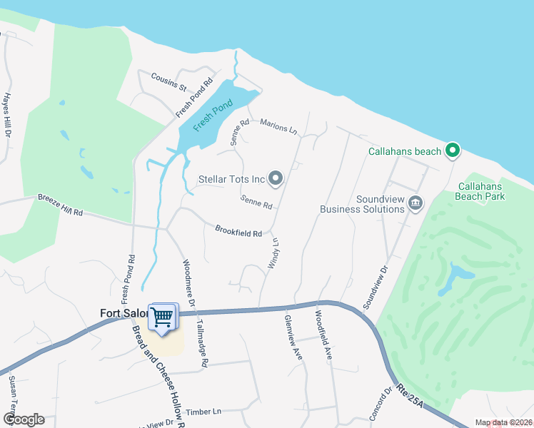 map of restaurants, bars, coffee shops, grocery stores, and more near 56 Senne Road in Northport