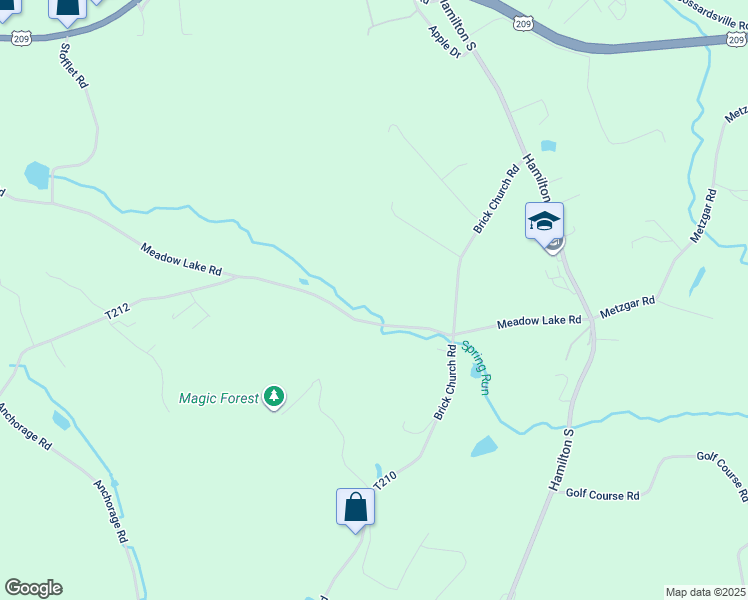 map of restaurants, bars, coffee shops, grocery stores, and more near 2507 Meadow Lake Road in Sciota