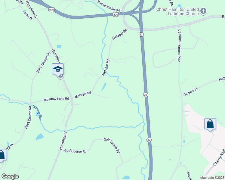 map of restaurants, bars, coffee shops, grocery stores, and more near 2634 Metzgar Road in Saylorsburg