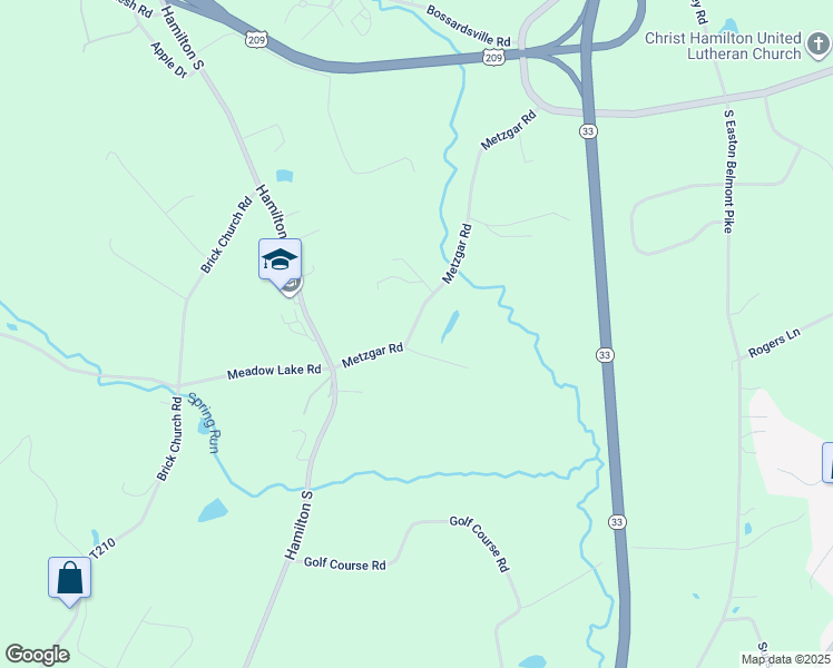 map of restaurants, bars, coffee shops, grocery stores, and more near 2640 Metzgar Road in Saylorsburg