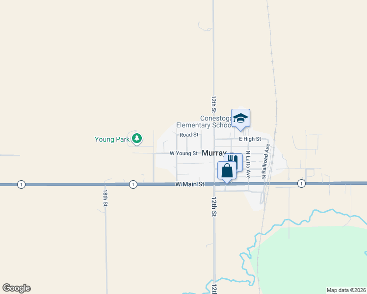 map of restaurants, bars, coffee shops, grocery stores, and more near 309 West Young Street in Murray
