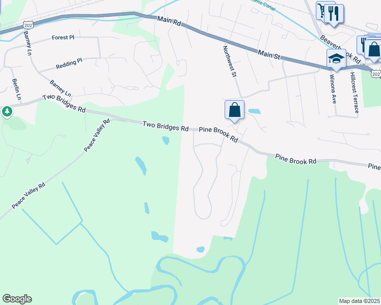 map of restaurants, bars, coffee shops, grocery stores, and more near 28 Gettysburg Way in Lincoln Park