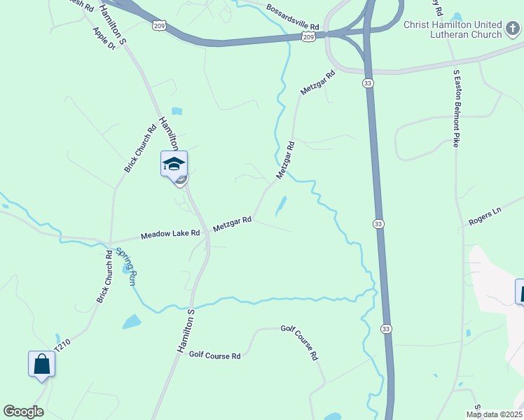 map of restaurants, bars, coffee shops, grocery stores, and more near 2640 Metzgar Road in Saylorsburg