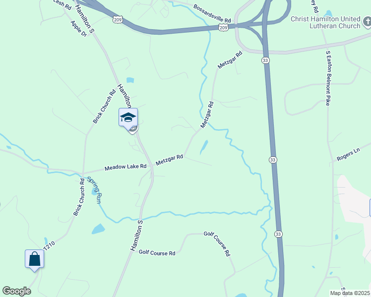 map of restaurants, bars, coffee shops, grocery stores, and more near 2641 Metzgar Road in Sciota