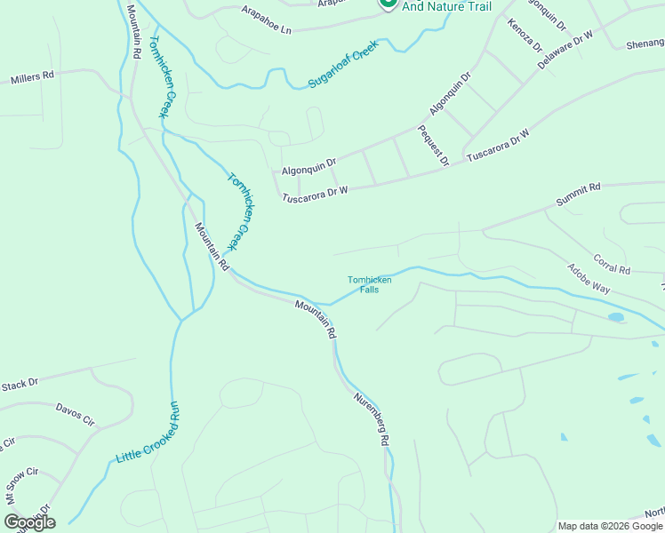 map of restaurants, bars, coffee shops, grocery stores, and more near 1 Summit Road in Pine Grove