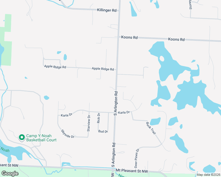 map of restaurants, bars, coffee shops, grocery stores, and more near 5626 South Arlington Road in Clinton