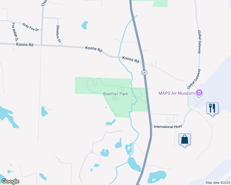 map of restaurants, bars, coffee shops, grocery stores, and more near 5300 Massillon Road in North Canton