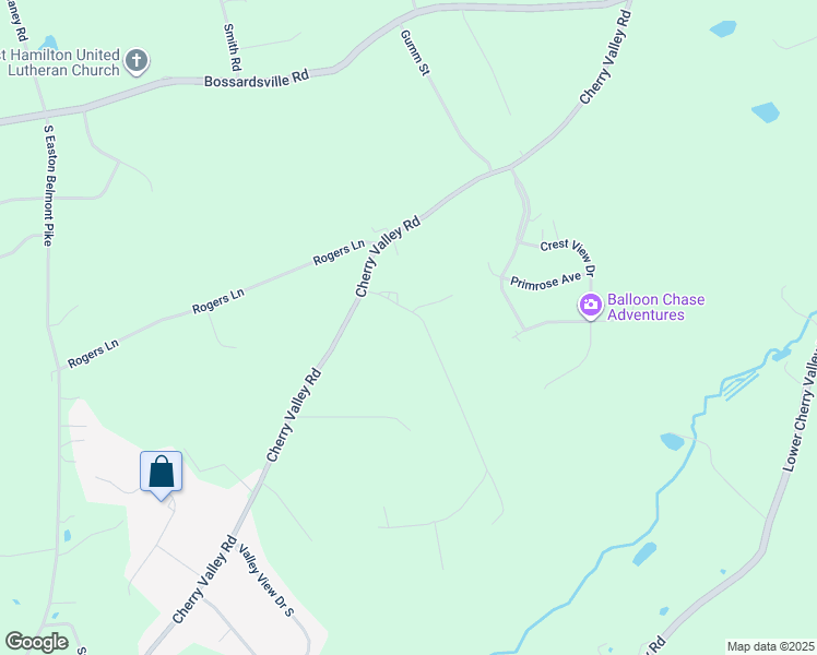 map of restaurants, bars, coffee shops, grocery stores, and more near 124 Russell Lane in Stroudsburg