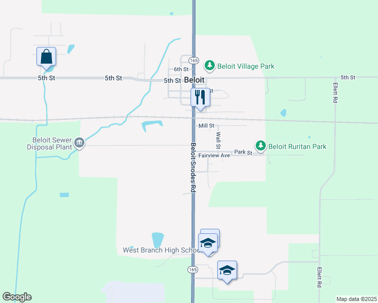 map of restaurants, bars, coffee shops, grocery stores, and more near 13826 S Main St in Beloit