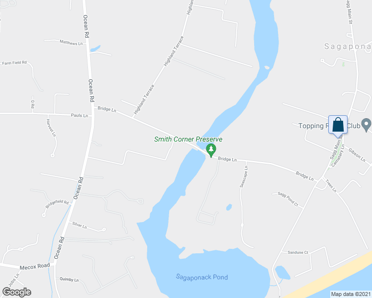 map of restaurants, bars, coffee shops, grocery stores, and more near 247 Bridge Lane in Cutchogue