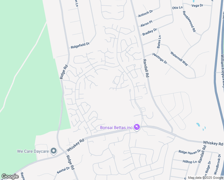 map of restaurants, bars, coffee shops, grocery stores, and more near 82 Enfield Court in Ridge