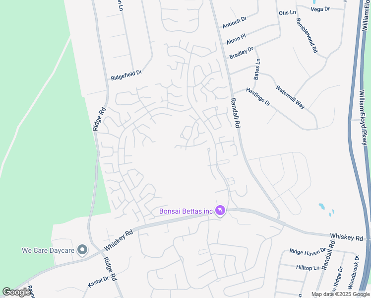 map of restaurants, bars, coffee shops, grocery stores, and more near 82 Enfield Court in Ridge