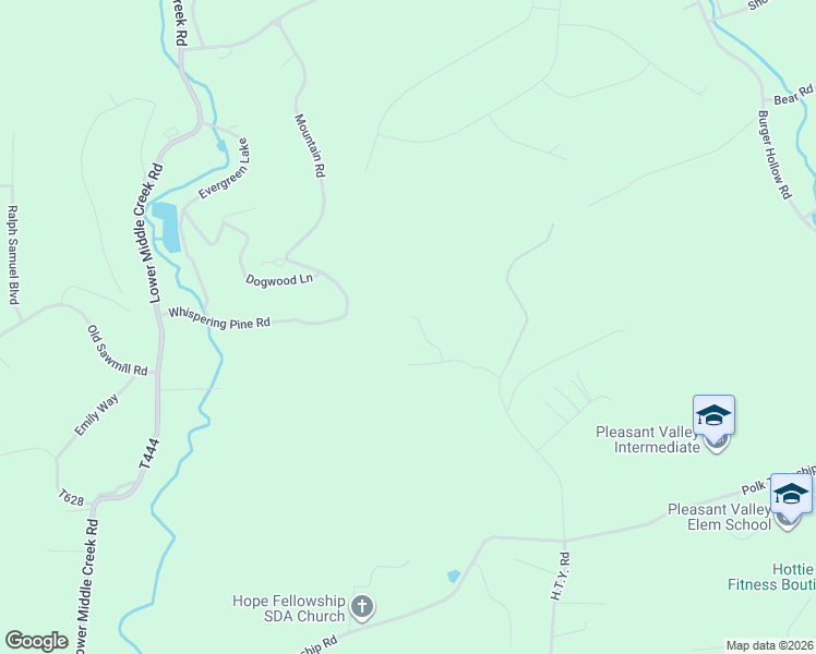 map of restaurants, bars, coffee shops, grocery stores, and more near 295 H.T.Y. Road in Kunkletown