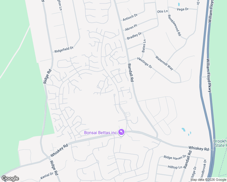 map of restaurants, bars, coffee shops, grocery stores, and more near 59 Aylesbury Court in Ridge