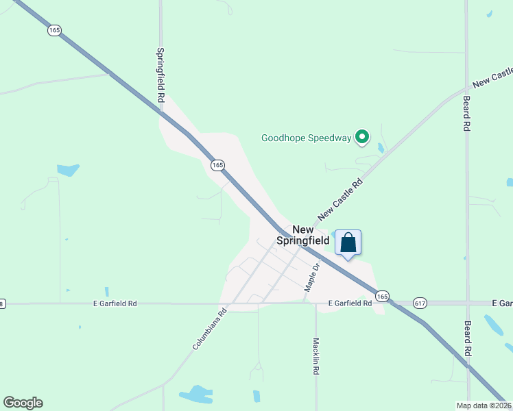 map of restaurants, bars, coffee shops, grocery stores, and more near 13738 Woodworth Road in New Springfield