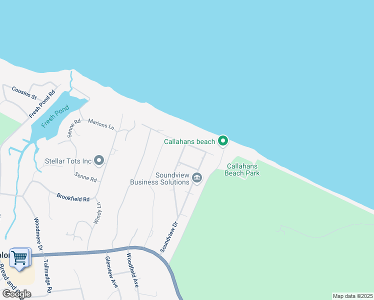 map of restaurants, bars, coffee shops, grocery stores, and more near 22 Beach Hill Drive in Northport