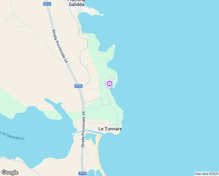 map of restaurants, bars, coffee shops, grocery stores, and more near Via delle Mattanze in Provincia di Sassari