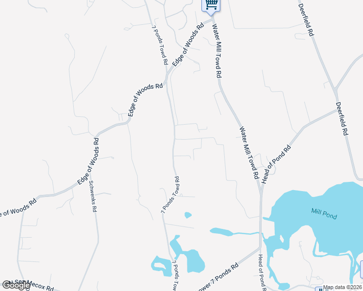 map of restaurants, bars, coffee shops, grocery stores, and more near 392 7 Ponds Towd Road in Water Mill