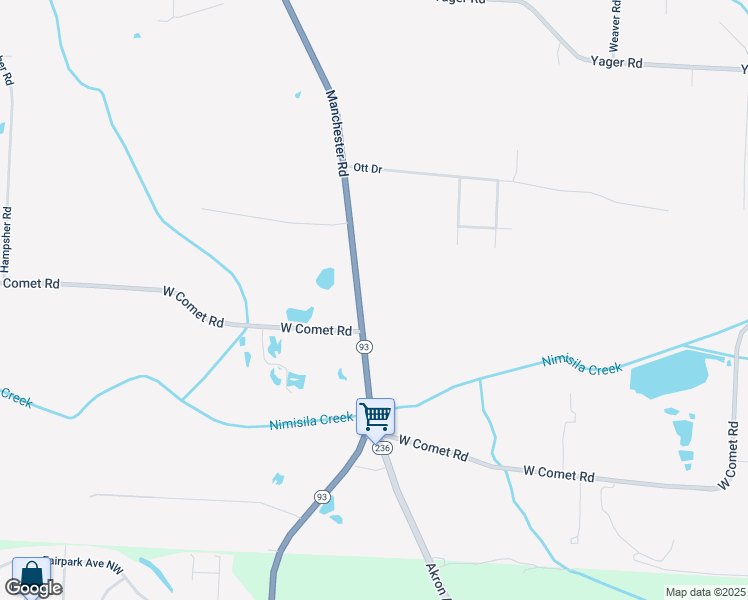 map of restaurants, bars, coffee shops, grocery stores, and more near 6853 Manchester Rd in Clinton