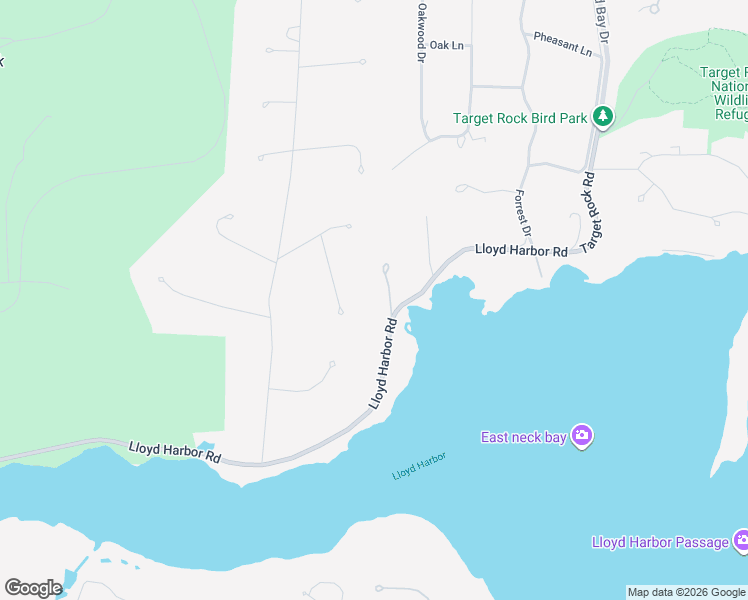 map of restaurants, bars, coffee shops, grocery stores, and more near 1 Mux Lane in Lloyd Harbor