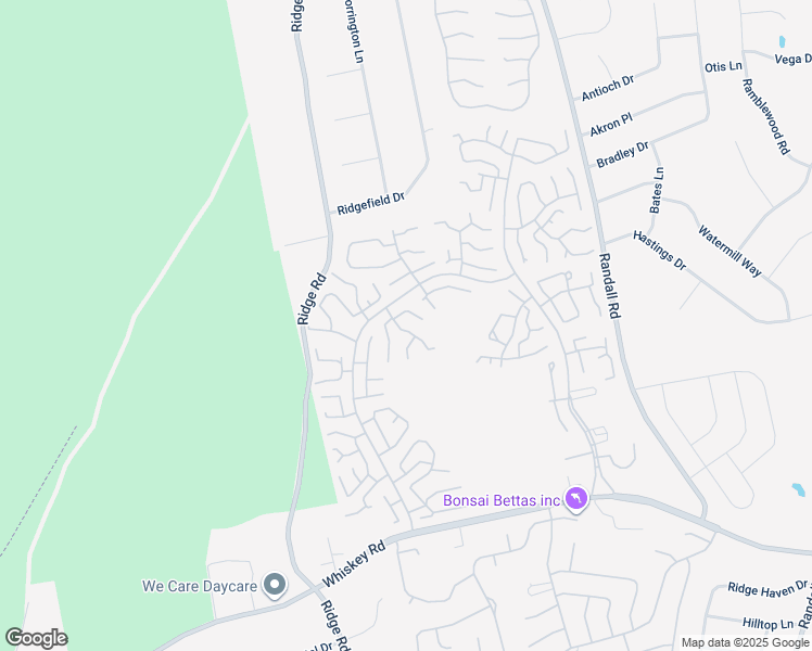 map of restaurants, bars, coffee shops, grocery stores, and more near 224 Blackpool Court in Ridge