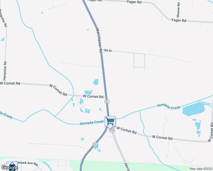 map of restaurants, bars, coffee shops, grocery stores, and more near 6853 Manchester Road in Clinton