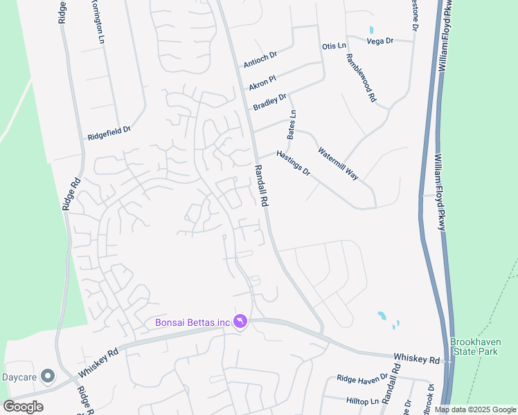 map of restaurants, bars, coffee shops, grocery stores, and more near 35 Trent Court in Ridge
