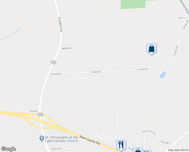 map of restaurants, bars, coffee shops, grocery stores, and more near in Prospect