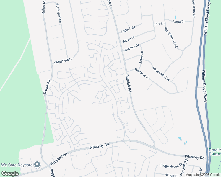 map of restaurants, bars, coffee shops, grocery stores, and more near 79 Enfield Court in Ridge