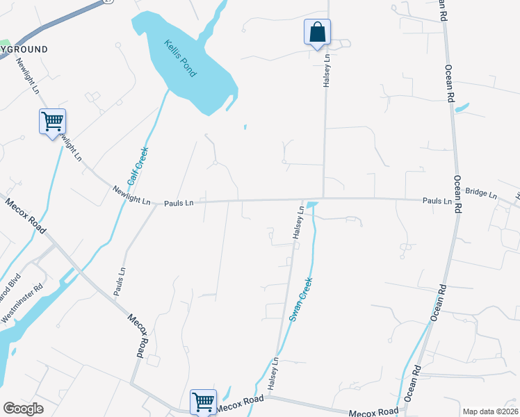 map of restaurants, bars, coffee shops, grocery stores, and more near 337 Pauls Lane in Bridgehampton