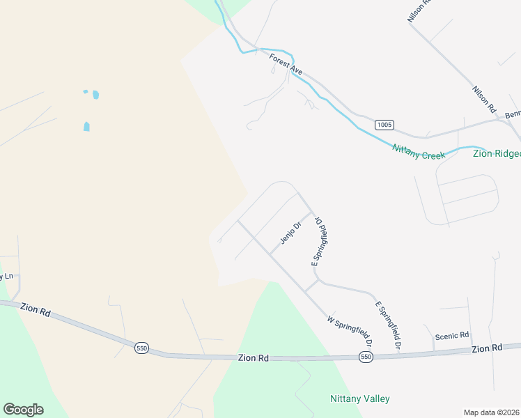 map of restaurants, bars, coffee shops, grocery stores, and more near Josie Dr in Bellefonte