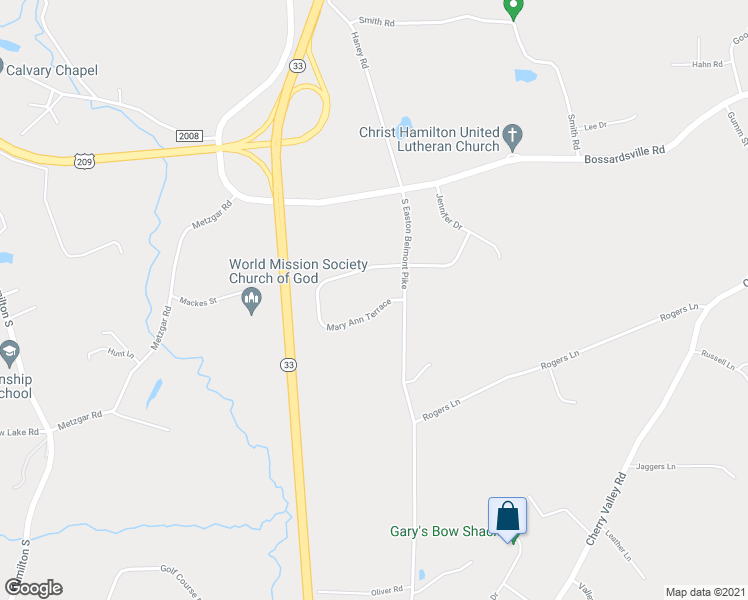 map of restaurants, bars, coffee shops, grocery stores, and more near 112 Mary Ann Terrace in Sciota