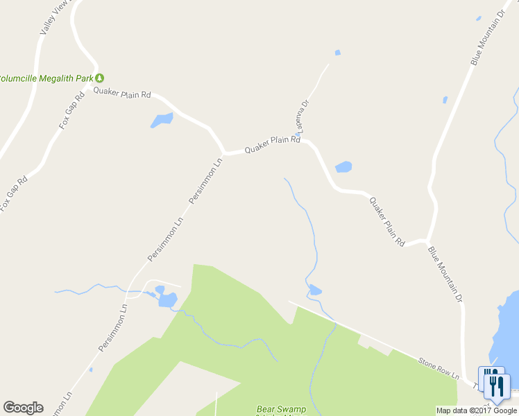 map of restaurants, bars, coffee shops, grocery stores, and more near 505 Quaker Plain Road in Bangor
