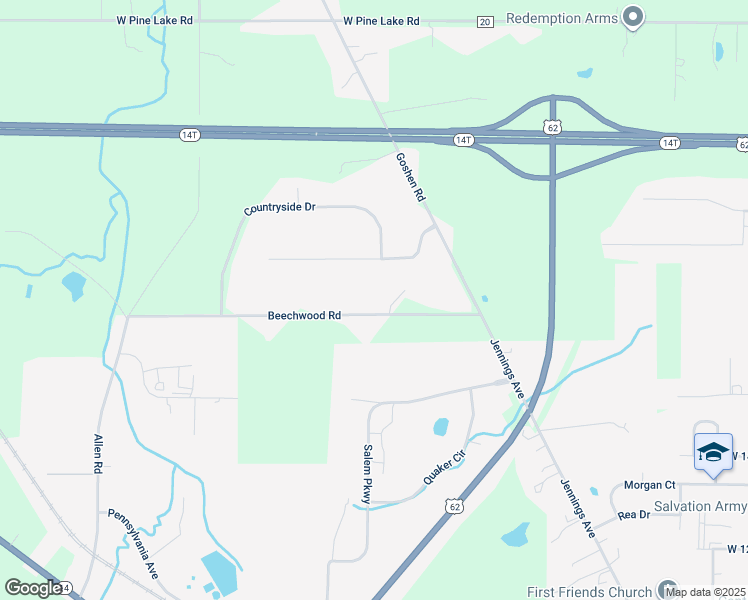 map of restaurants, bars, coffee shops, grocery stores, and more near 1103 Colonial Drive in Salem