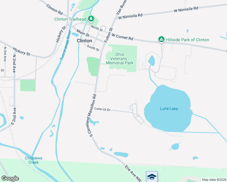 map of restaurants, bars, coffee shops, grocery stores, and more near 2568 Shadow Lane in Clinton