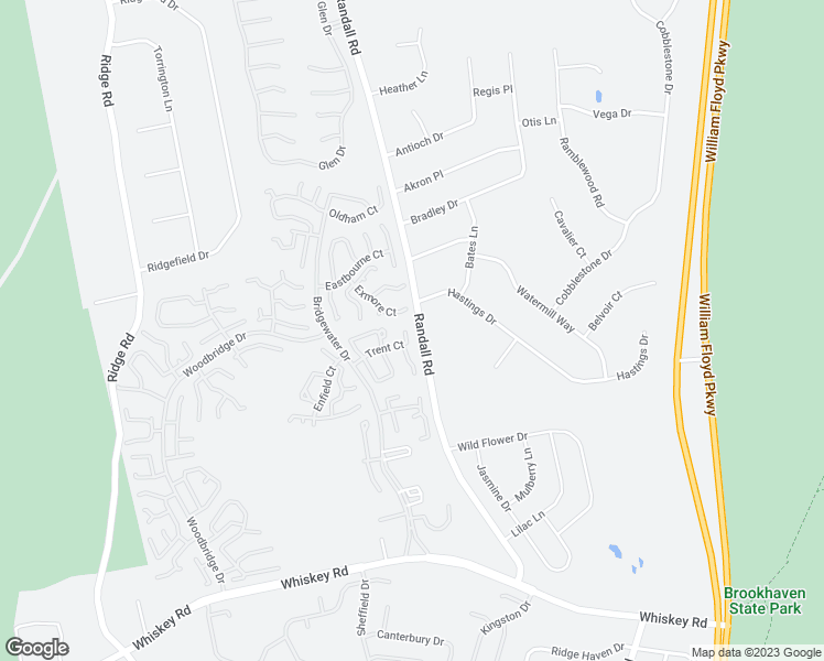 map of restaurants, bars, coffee shops, grocery stores, and more near 40 Trent Court in Ridge
